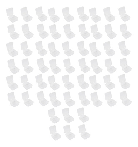 60 Pieces  Plastic Clear Storage Box For Collecting Small It