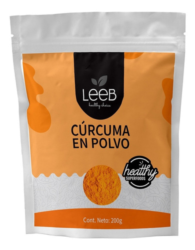 Leeb Curcuma Organica En Polvo Bolsa Con 200 Gr