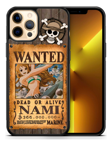 Nami Cartel Recompensa One Piece Wanted Funda Para Celular