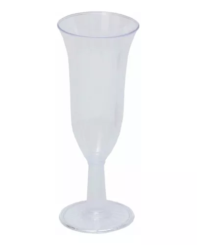 Copas para vino plástico transparente pie negro 100ml