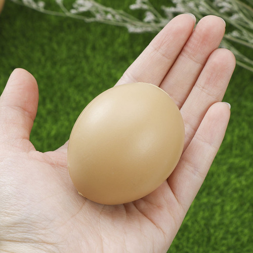 Huevos Artificiales Falsos De Plástico Macizo Para Niños, 10