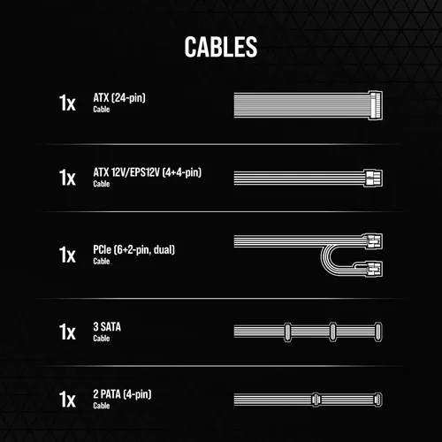 Corsair Cx550 80 Plus Bronze 550w Fuente Poder Alimentacion