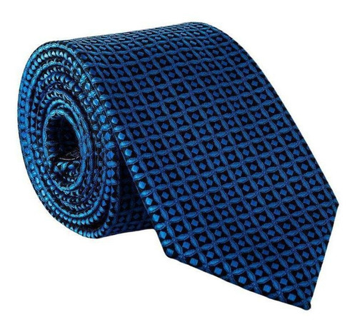 Gravata Isla Galerias Jacquard Cor Azul Royal 02