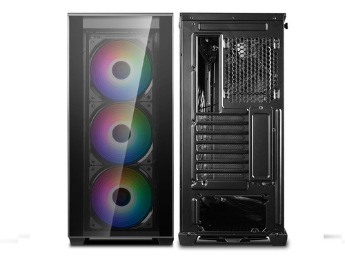 Imagen 6 de 10 de Gabinete Deepcool Matrexx 70 Vidrio Templado Argb 3 Coolers