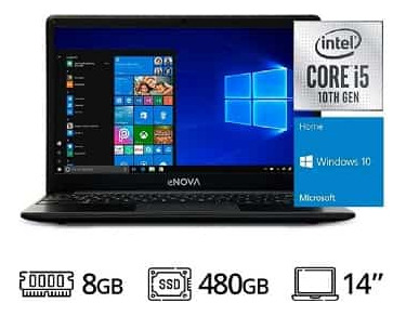 Imagen 5 de 5 de Notebook Enova 14 Core I5 8gb + 480gb Ssd Win10 Home