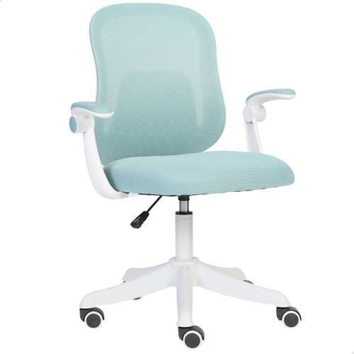 Cadeira Giratoria Diretor Best Colorida Tela Mesh Escritorio Cor Verde