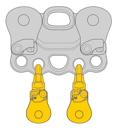 Polea Spin S1 Open Petzl Rescate Vertical Montaña Tirolesa