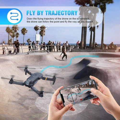 Mini Dron E88 Pro Con Control Remoto Con Cámara Dual 4k Color Negro