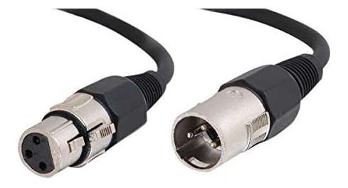 Cable C2g Xlr Macho A Xlr Hembra, Negro/3 Pies