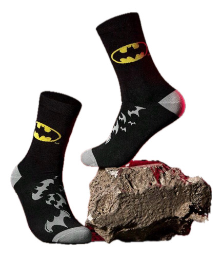 Calcetines Con Dibujos Animados. Superheroes. Caricaturas