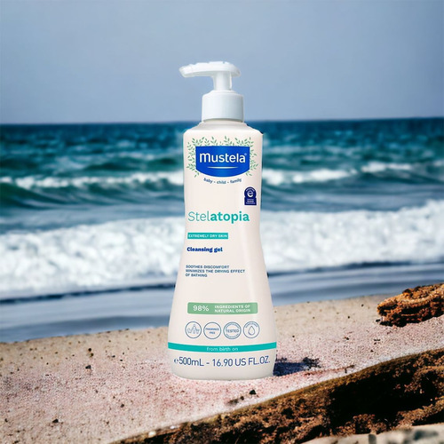 3 Un Mustela Gel Stelatopia Pele Com Tendência Atópica 500ml
