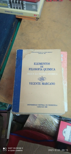 Elementos De La Filosofía Química. Vicente Marcano