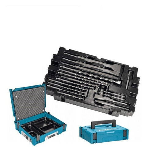 Mechas Y Cinceles Sds Plus Maletín Apilable 17 Pzs Makita