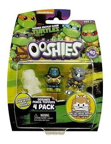 Ooshies Set 1 Tmnt Series 1 Figura De Accion 4 Pack