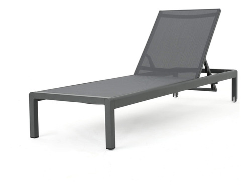 Muebles De Patio Crested Bay | Saln Chaise De Aluminio Gris