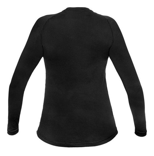 T-shirt Feminina Curtlo Thermosense Manga Longa Preto