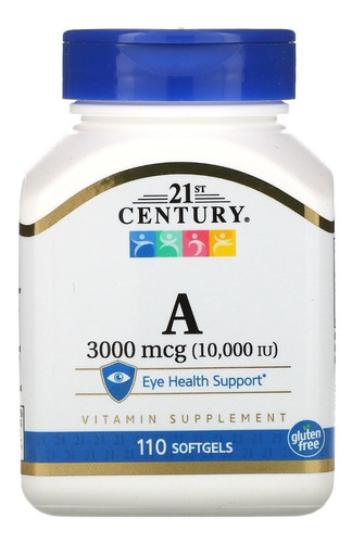 Vitamina A+ Salud Ocular Ojos Vista 3000mcg 110 Caps Eg Aa37