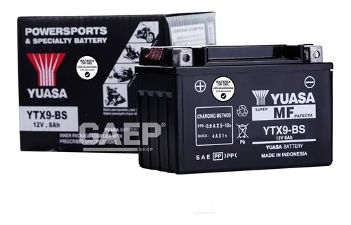 BATERIA YUASA YTX9-BS