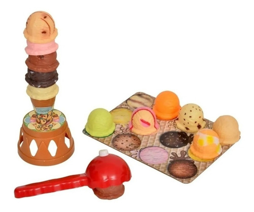 Imagen 2 de 3 de Juego de mesa Apilando helados El Duende Azul 6071