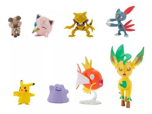 Genuine tomy pokemon brinquedos batalha característica 3 figuras