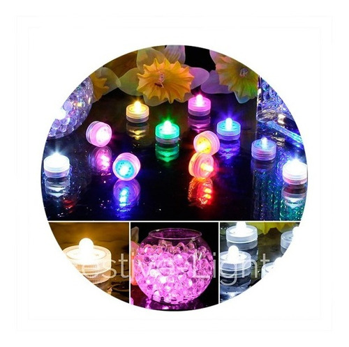 Luces Led Sumergible Rgb Multicolor Luminosa Fuentes Jardin