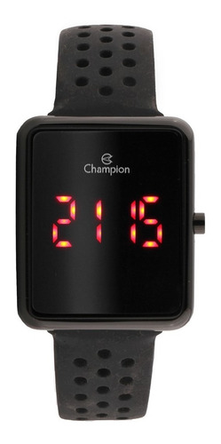 Relógio Champion Masculino Digital Led Preto Ch40081d C/nota