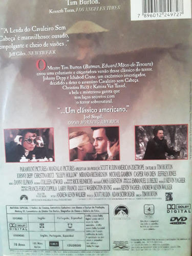 Dvd - A Lenda Do Cavaleiro Sem Cabeça