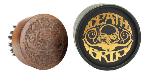 Death Grip Wax - Cepillo Para Barba Para Hombre, Pequeo, Red