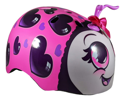 Casco Ladybug Bell Raskullz Pink Love Bug Para Niños De 3 A