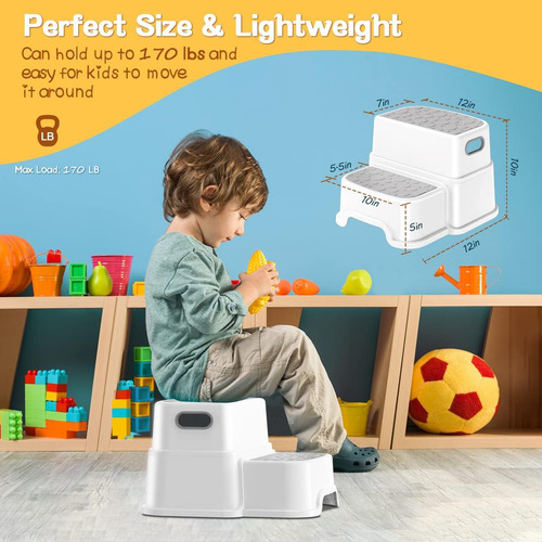 Taburetes Para Niños: Paquete De 2 Taburetes Para Niños