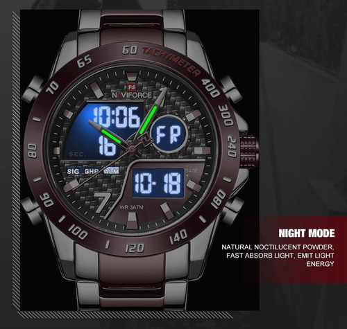 Relógio Naviforce 9171 Militar Esportivo Original Top 2020