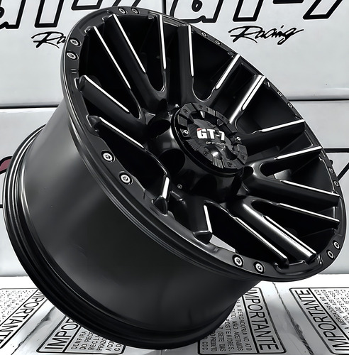 Rodas Gt-7 Strong Mitsubishi L200 Aro 17 6x139 (jogo)+bicos Cor Preta Semi Brilho Diamantada