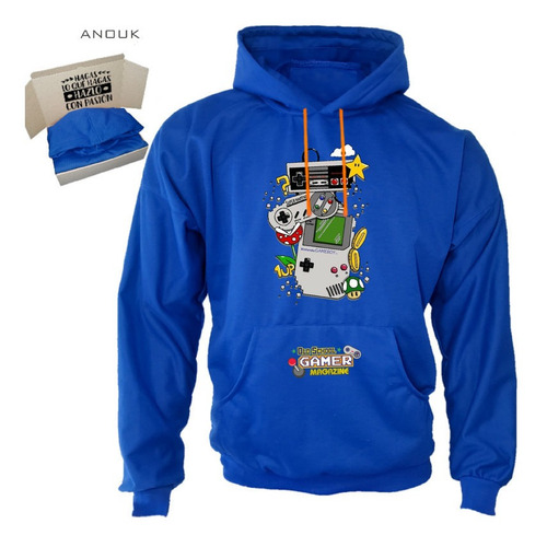 Imagen 3 de 10 de Buzo Hoodie Personalizado Saco Gamer Clasico Play Unisex R4