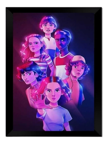 Quadro Poster Decorativo Stranger Things 004 Moldurado