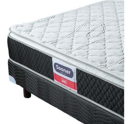 Colchón Queen Size Ortopédico + 2 Almohadas Atlas Basics