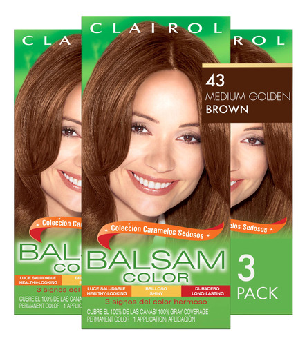 Clairol Balsam - Tinte Permanente Para El Cabello, Color Cas