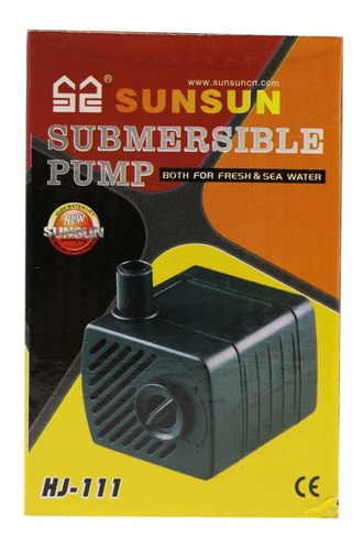 Bomba Submersa Sunsun Hj-111 200l/h 2w Aquários Fontes 