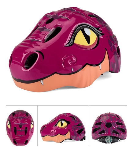 Casco De Dinosaurio Para Niños Casco De Bicicleta Monopatin