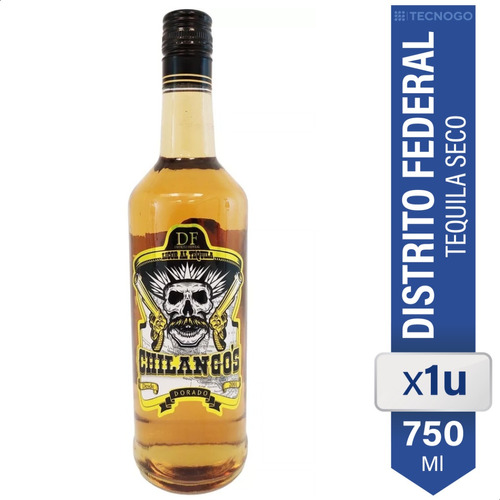 Tequila Df Dorado Distrito Federal 750ml Extra Seco