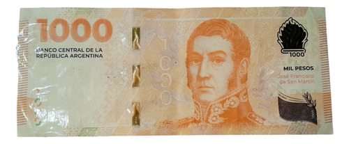 Billete 1000 Pesos Reposición A San Martin 