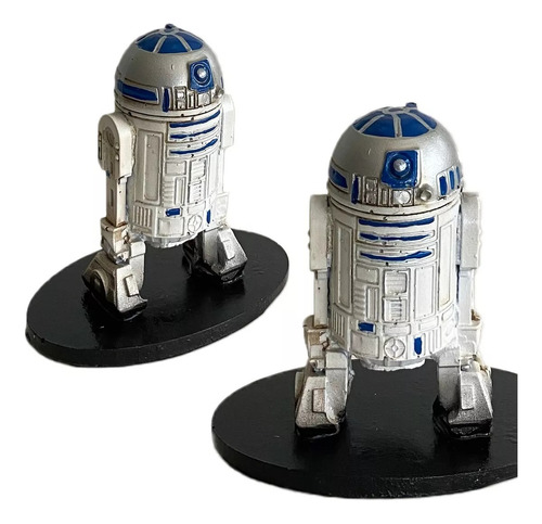 Kit R2d2 E C3po Droid Boneco Action Figure Estatua Star Wars