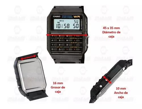 Reloj Calculadora Casio con Red Screen Mod CA-53W-1ER -  México
