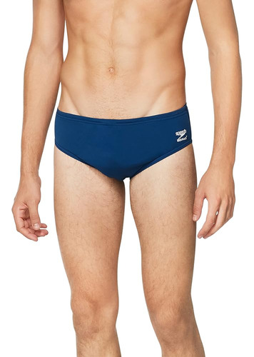 Speedo Mens Brief Endurance + Solid Adult Swimsuit, Navy, 32