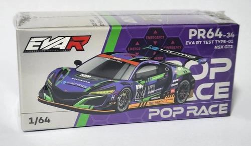 Miniatura Pop Race Eva Rt Test Type-01 Honda Nsx Gt3