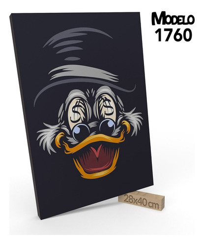 Cuadro Decorativo Alec Monopoly Money Rico Mcpato Textura 1257
