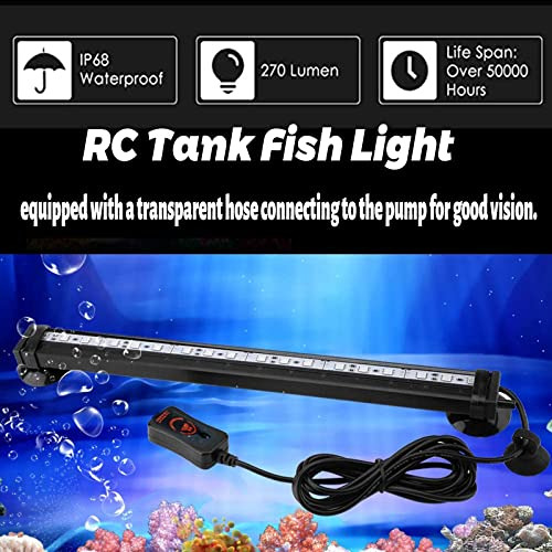 Lámpara Led De Burbujas De Aire Para Acuario Sumergible Que