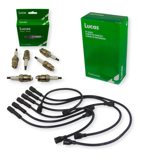 Kit Cables+bujias Lucas Ford Falcon F100 Fairlane 6c (c)