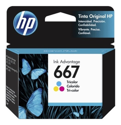 Cartucho Tinta Original Hp Tricolor Hp2375 Hp2775 Hp667cl