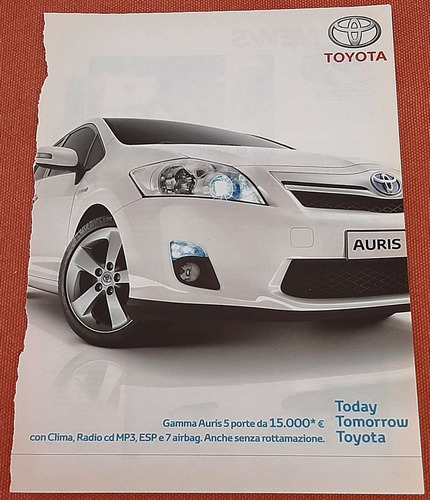 Publicidad De Italia Del Toyota Auris (Usado)