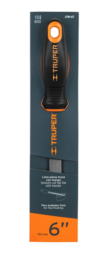 Lima Plana Muza 6 Con Mango Doble Inyección, Truper 11238